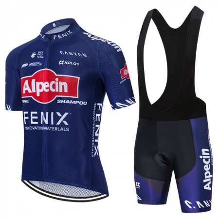 Combinaison Cycliste + Cuissard à Bretelles 2020 Alpecin-Fenix N001